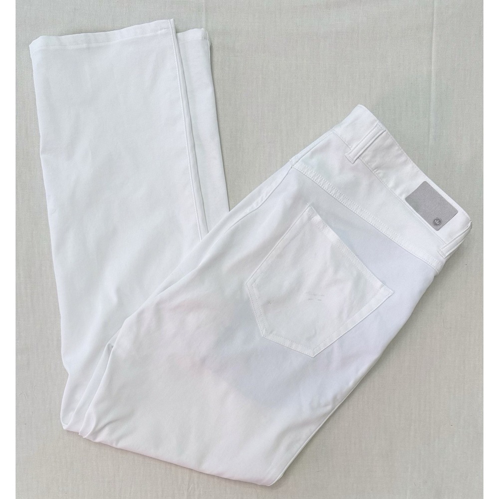 Peter Millar Men's eb66 Performance Five-Pocket Pants White Golf 34x32 - Picture 3 of 6